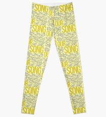 Our Song (All Lyrics) Leggings