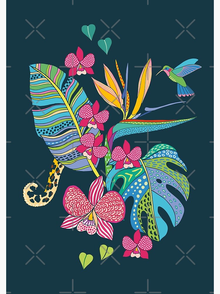 Bohemian Tropical Flowers by nadyanadya