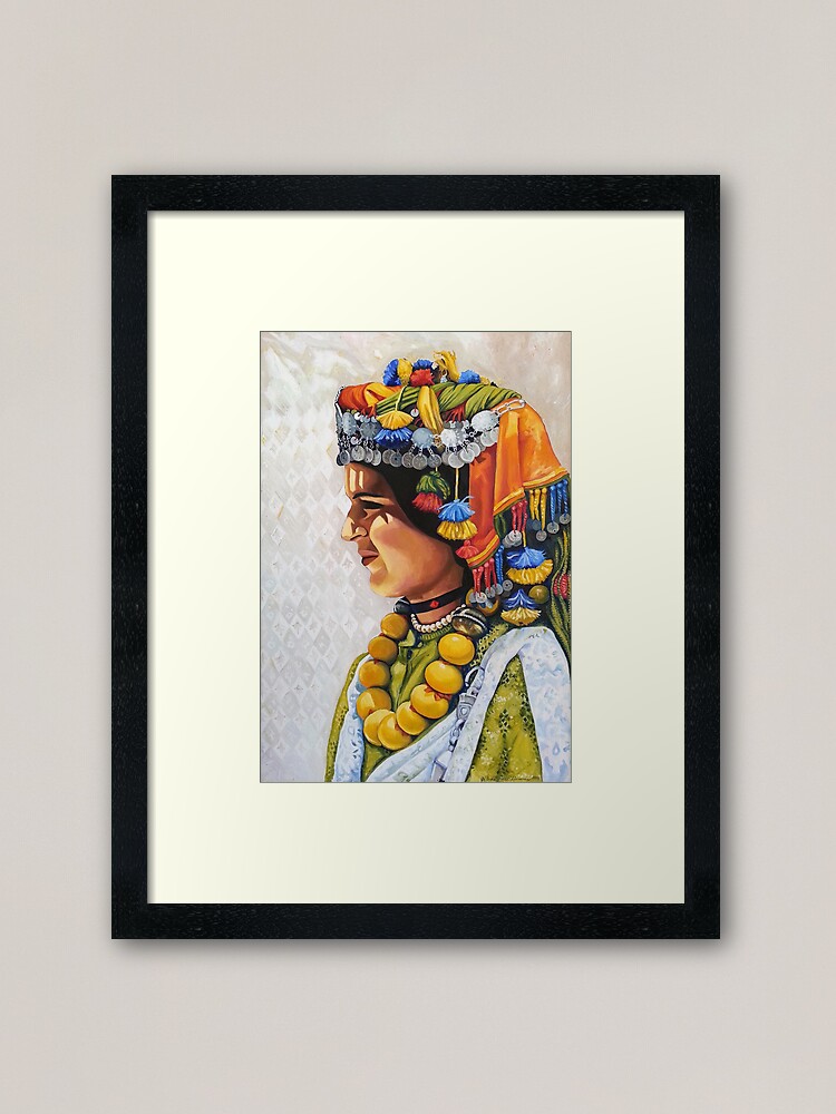 Alternate view of Fatima, Painted oil on Canvas Framed Art Print