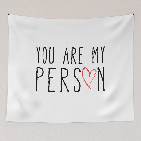 Item preview, You are my person, text design with red scribble heart designed and sold by beakraus.