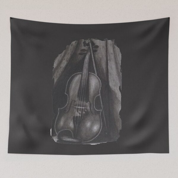 Item preview, old rustic violin  designed and sold by ARTdrawingmarin.