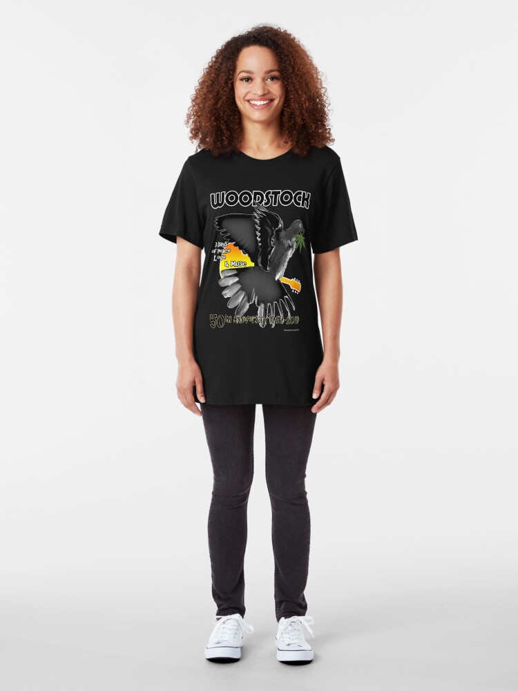 Alternate view of Woodstock 50th Slim Fit T-Shirt