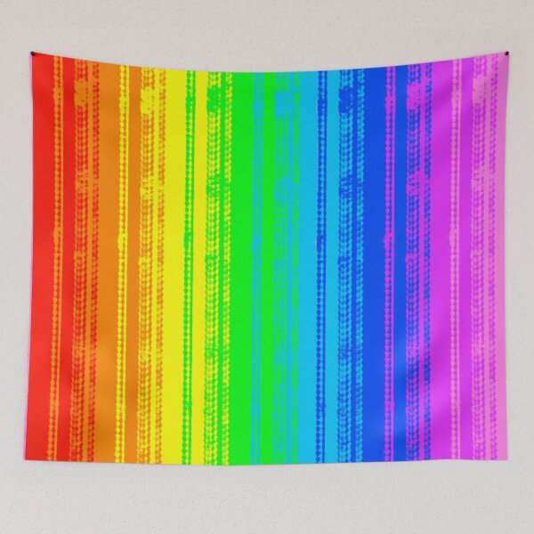 Item preview, Rainbow summer Tropical colors red orange pattern nature designed and sold by BubblynBloom.