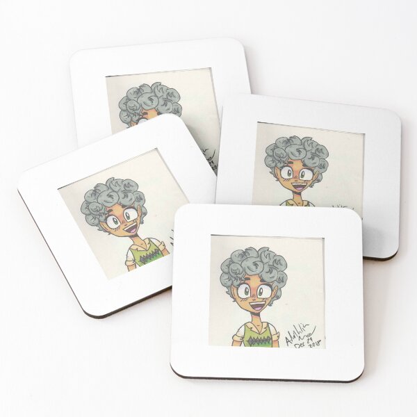 Item preview, Girl with grey puffy hair designed and sold by UnicornDaya.