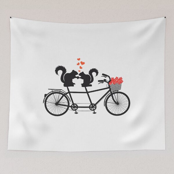 Item preview, tandem bicycle with squirrels designed and sold by beakraus.