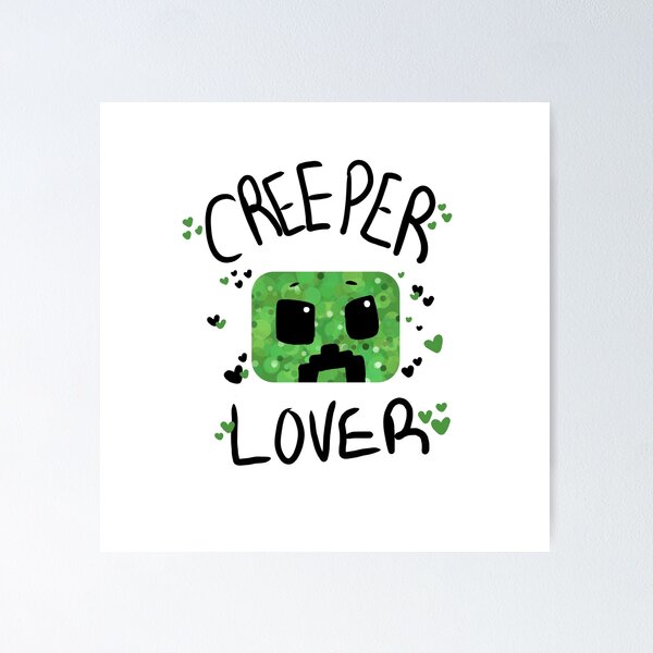 Minecraft Creeper Face Poster