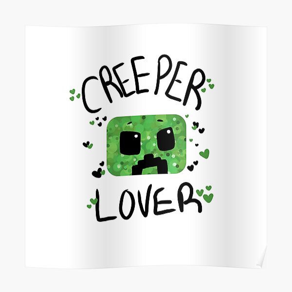 Minecraft Creeper Posters Redbubble