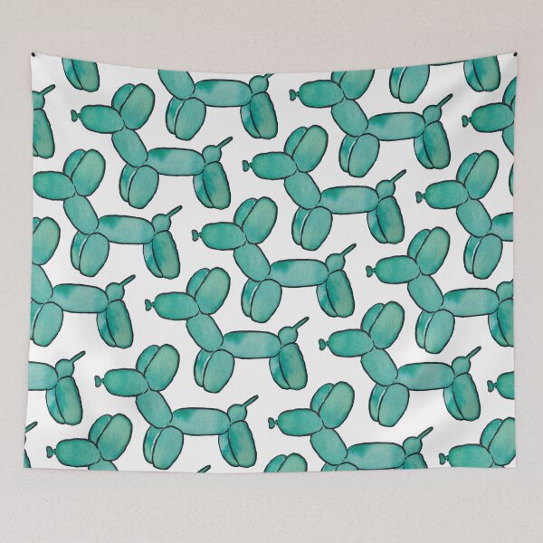 Item preview, Teal Watercolor Balloon Dogs! designed and sold by KelseyLovelle.