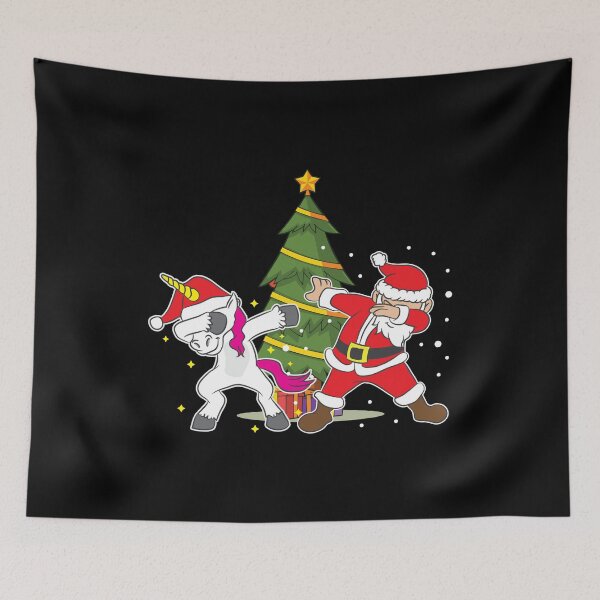 Item preview, Funny Christmas Xmas Dabbing Santa Unicorn Holiday Gift designed and sold by haselshirt.