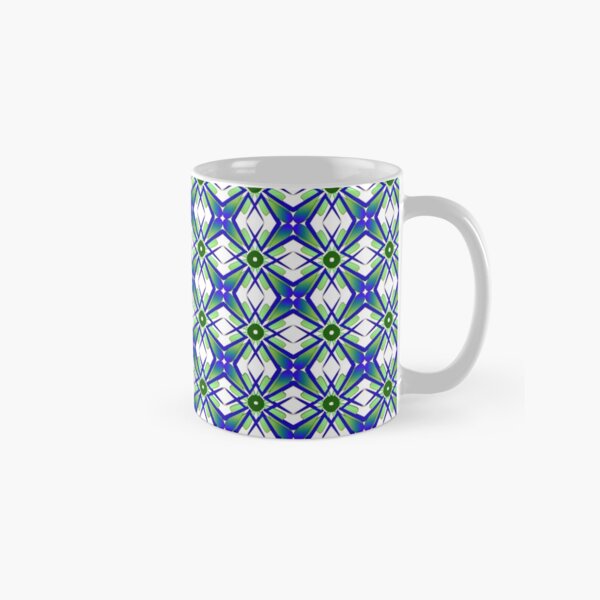 Abstract geometric flowers Classic Mug
