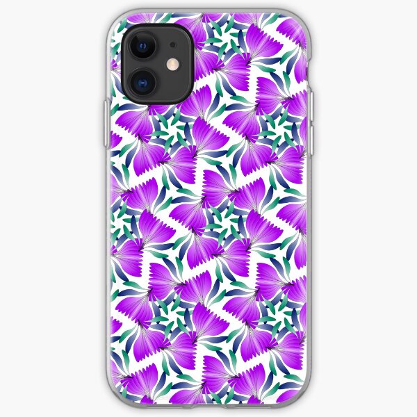 Springtime blossoms in purple iPhone Soft Case