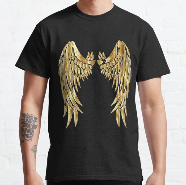 Man's Angel Wings T-shirt Design - Manifest Will