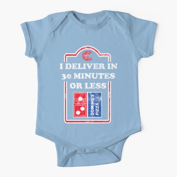 Dominos 30 Minutes or Less Short Sleeve Baby One-Piece