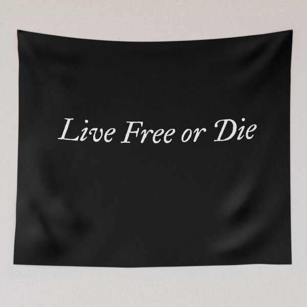 Item preview, Live Free or Die - Black and White  designed and sold by AmericanArt.