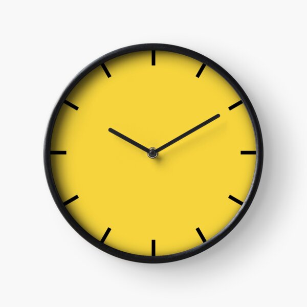 Yellow Clock Clock