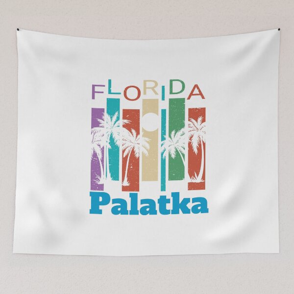 Item preview, Retro Palatka Florida Palm Tree Souvenir Shirt designed and sold by Theodore Cory.