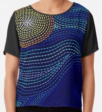 Dashed Night Chiffon Top