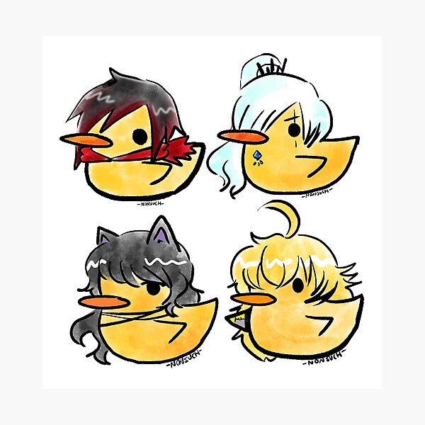 RWBY Ducks Photographic Print