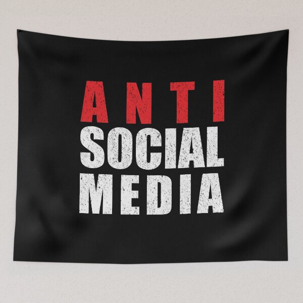Item preview, Anti Social Media Distressed designed and sold by mBshirts.