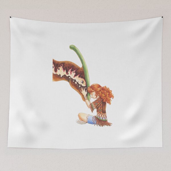Item preview, Redhead Girl and Her Parasaurolophus designed and sold by ChillyStudios.