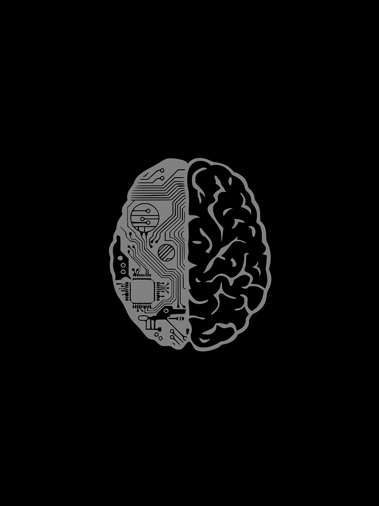 Coding Brain in Grey by 0tdesigns