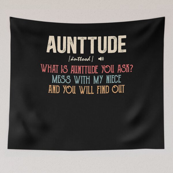 Item preview, Auntitude Auntie Aunt Tshirt designed and sold by Dolphin Graphic.
