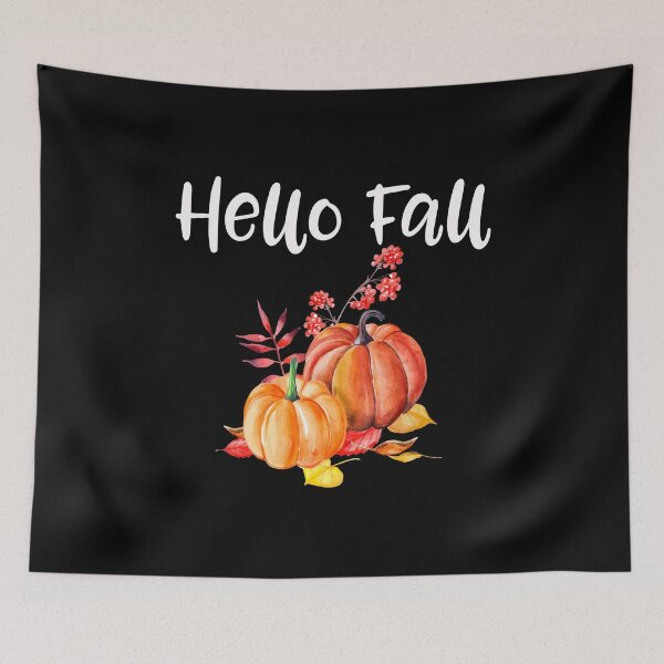 Item preview, Hello Fall Thanksgiving Halloween Pumpkin Design designed and sold by SpiritWestDesig.