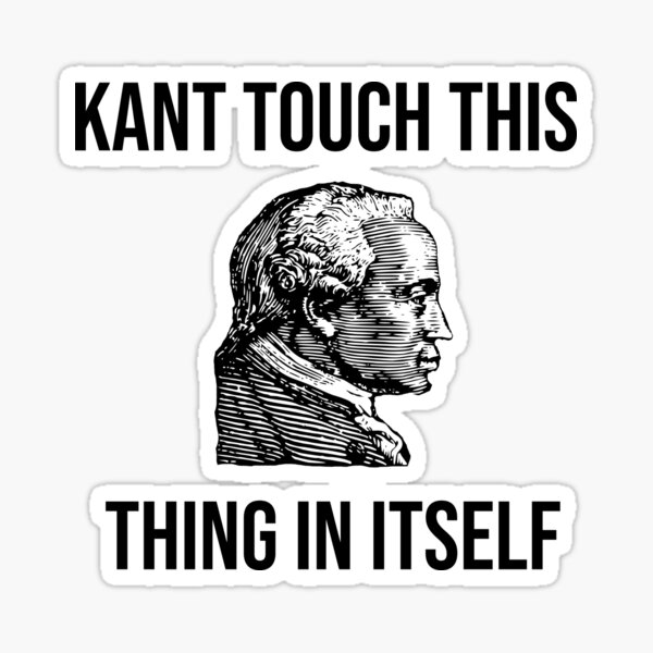 Funny Immanuel Kant Philosophy Teacher Student Gift Sticker