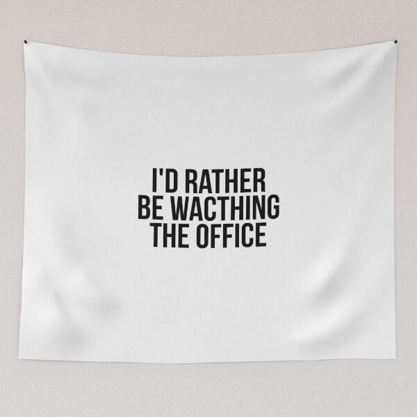 Item preview, I'd Rather Be Watching The Office designed and sold by brenda-lee.