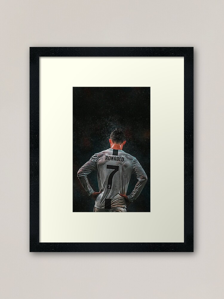 Illustration Cr7 Wallpaper Framed Art Print By Rogerrekomi