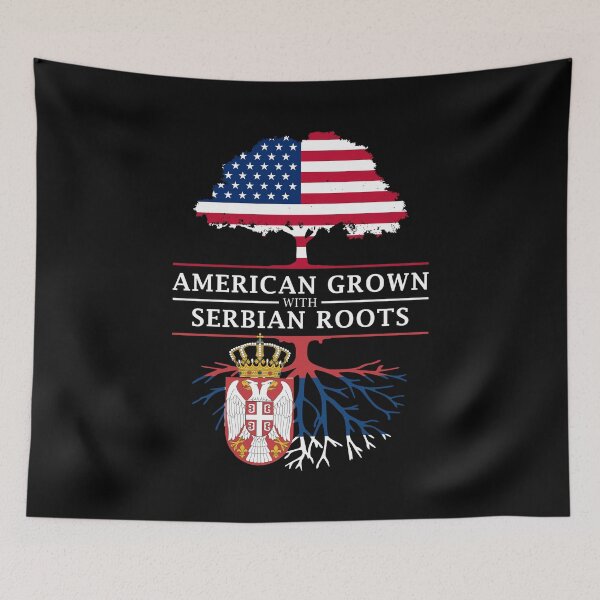 Item preview, American Grown with Serbian Roots   Serbia Design designed and sold by ockshirts.
