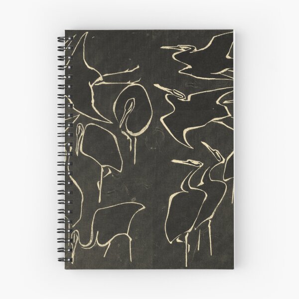 Item preview, Katsushika Hokusai, Egrets from quick lessons in simplified drawing designed and sold by ValentinaHramov.