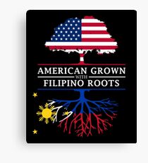 Amerikaner gewachsen mit philippinischen Wurzeln Philippines Design Leinwanddruck