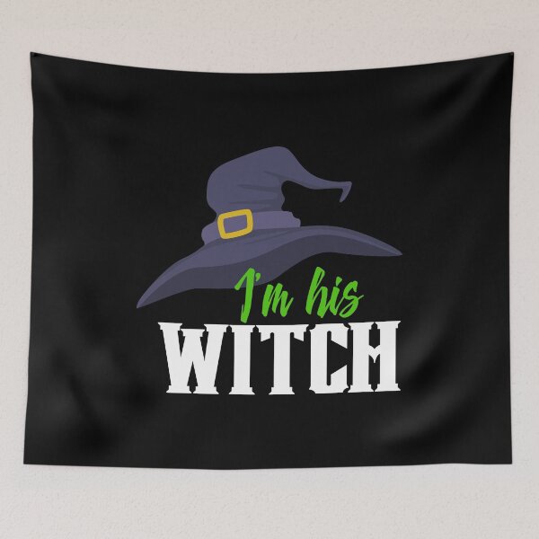 Item preview, I'm His Witch Happy Halloween Trick Or Treat Gift designed and sold by BUBLTEES.