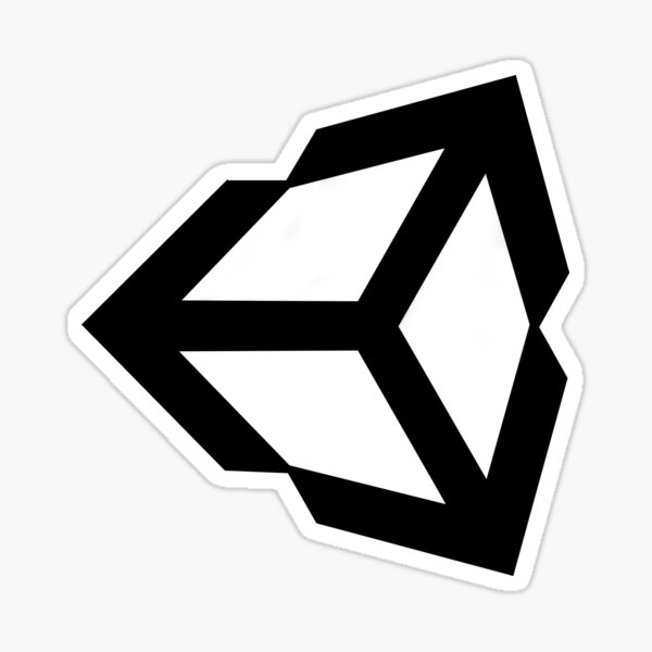 Unity Logo Game Development Design Sticker For Sale By