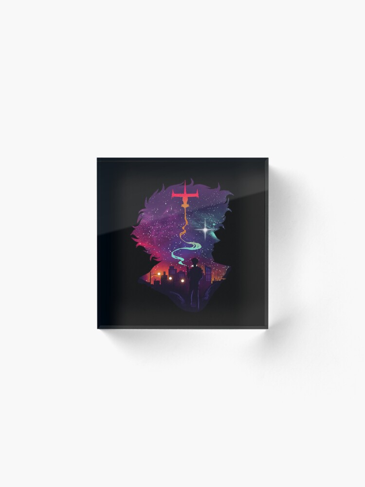 Alternate view of See you space cowboy! Cowboy bebop Spike Smoking Acrylic Block