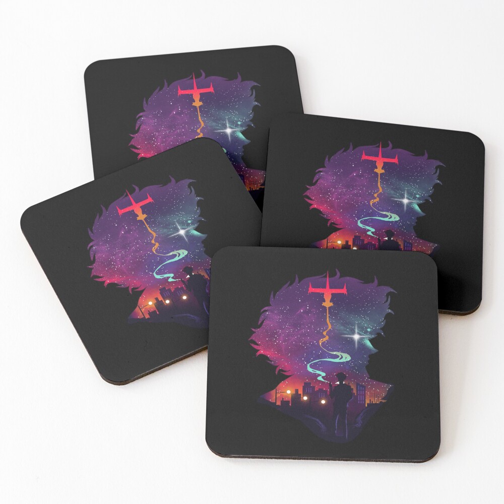 See you space cowboy! Cowboy bebop Spike Smoking Coasters (Set of 4)