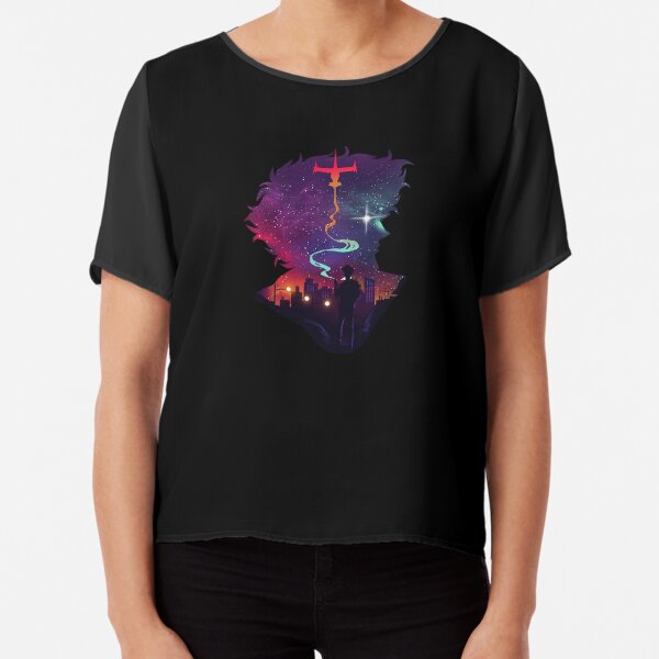 See you space cowboy! Cowboy bebop Spike Smoking Chiffon Top