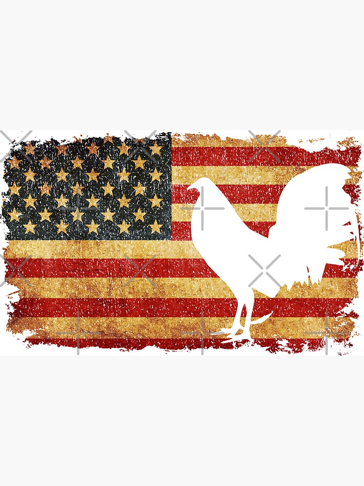 Vintage Us Flag Cock Fight T Shirt Vintage Us Flag Cock Fight T Shirt