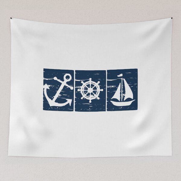 Item preview, Anchor Boat Helm Wheel Sailboat designed and sold by KoolMoDee.