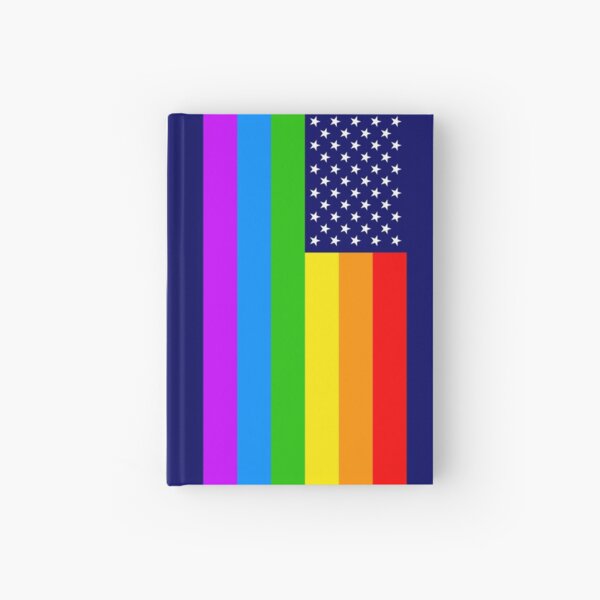 Gay USA Rainbow Flag - American LGBT Stars and Stripes Notizbuch