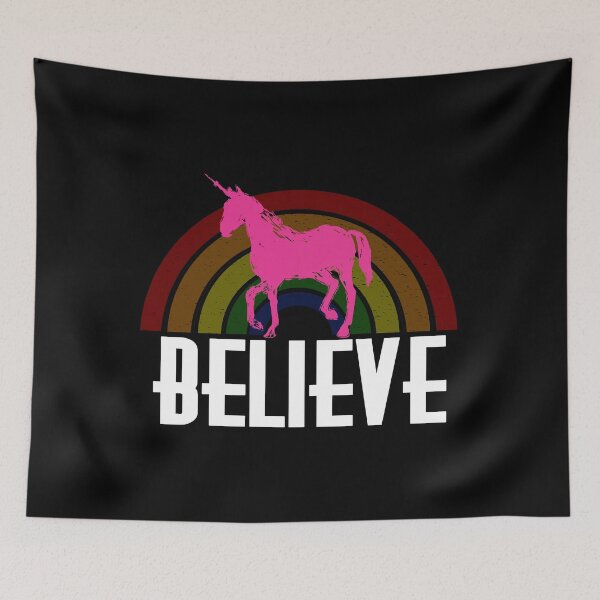 Item preview, Believe Rainbow Unicorn designed and sold by KoolMoDee.