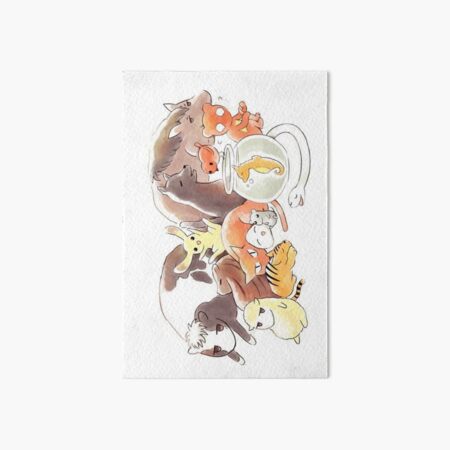Fruits Basket Zodiac Animals + Rice ball Art Board Print