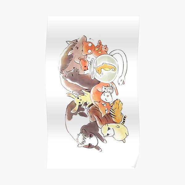 Fruits Basket Zodiac Animals + Rice ball Poster