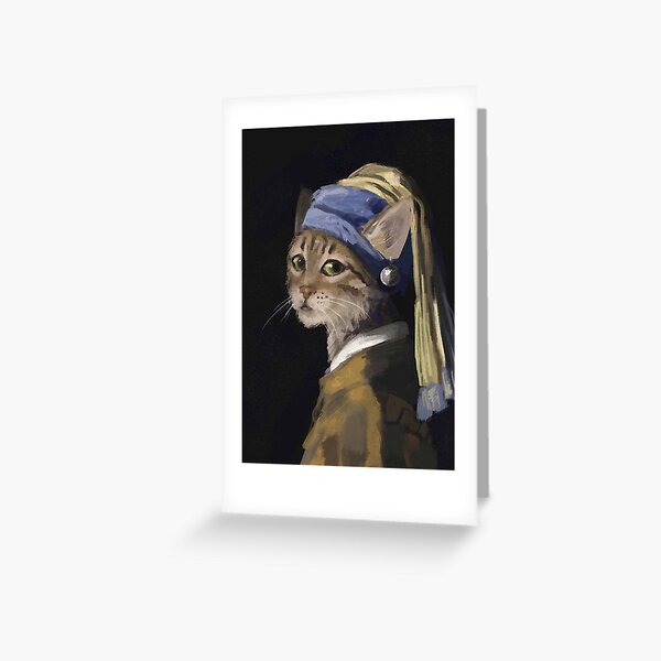 Item preview, Cat with a Pearl Earring designed and sold by yjidy.