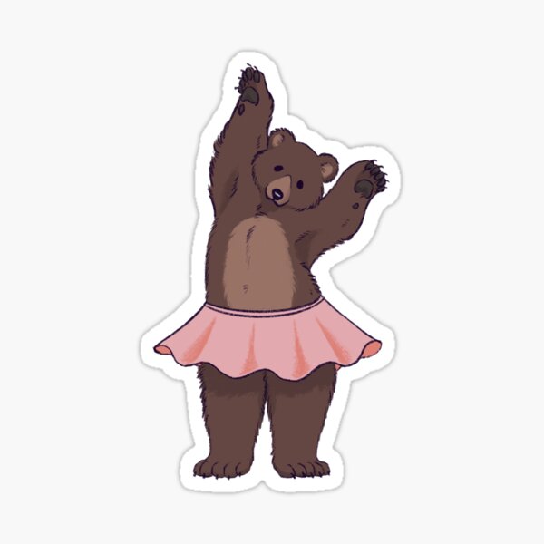 "Little Dancing Bear" Sticker by Solmiu Redbubble