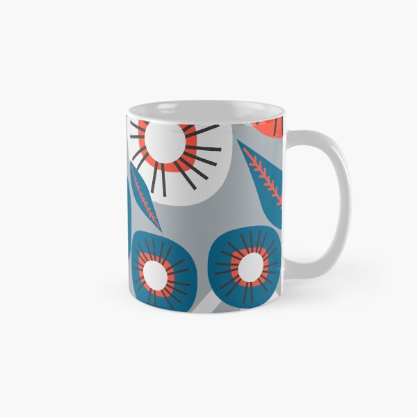 Item preview, Modern florals in red and blue designed and sold by cocodes.