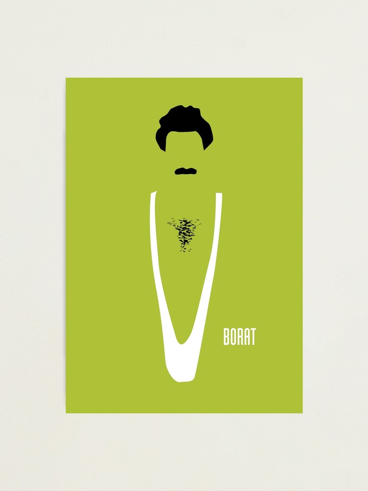 Alternate view of Borat - Alternative Movie Poster Photographic Print