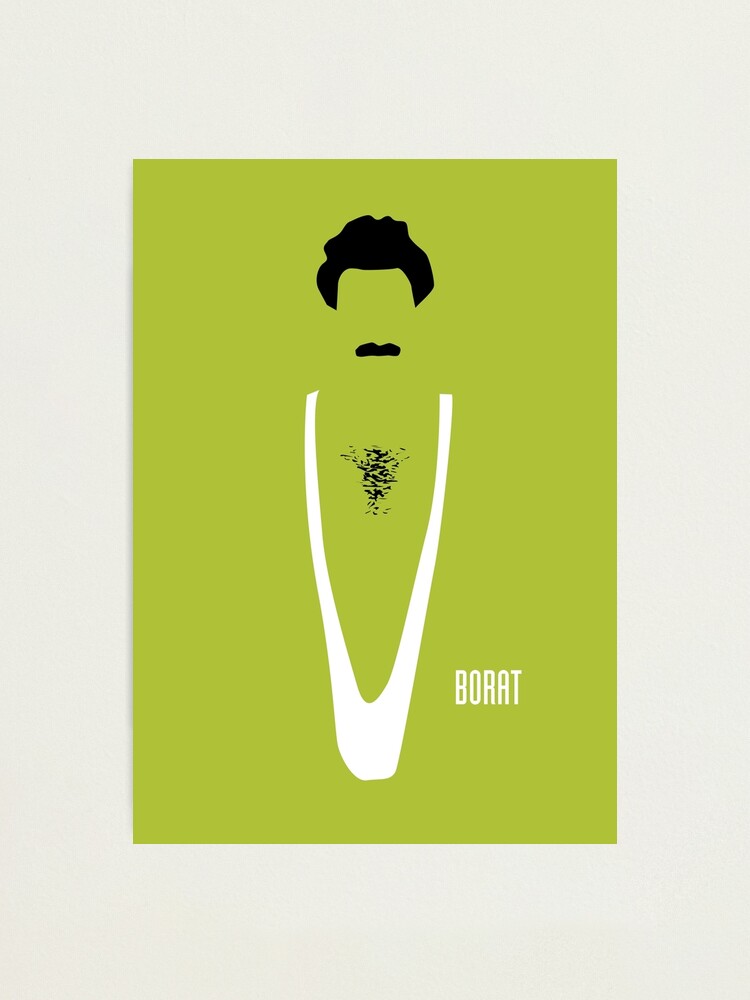 Alternate view of Borat - Alternative Movie Poster Photographic Print