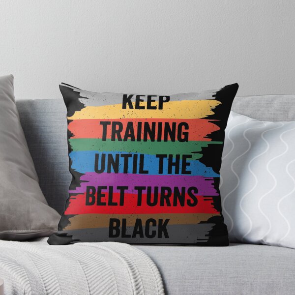 Item preview, Funny Karate Design Keep Training Until The Belt Turns Black Black Light designed and sold by threadsmonkey.
